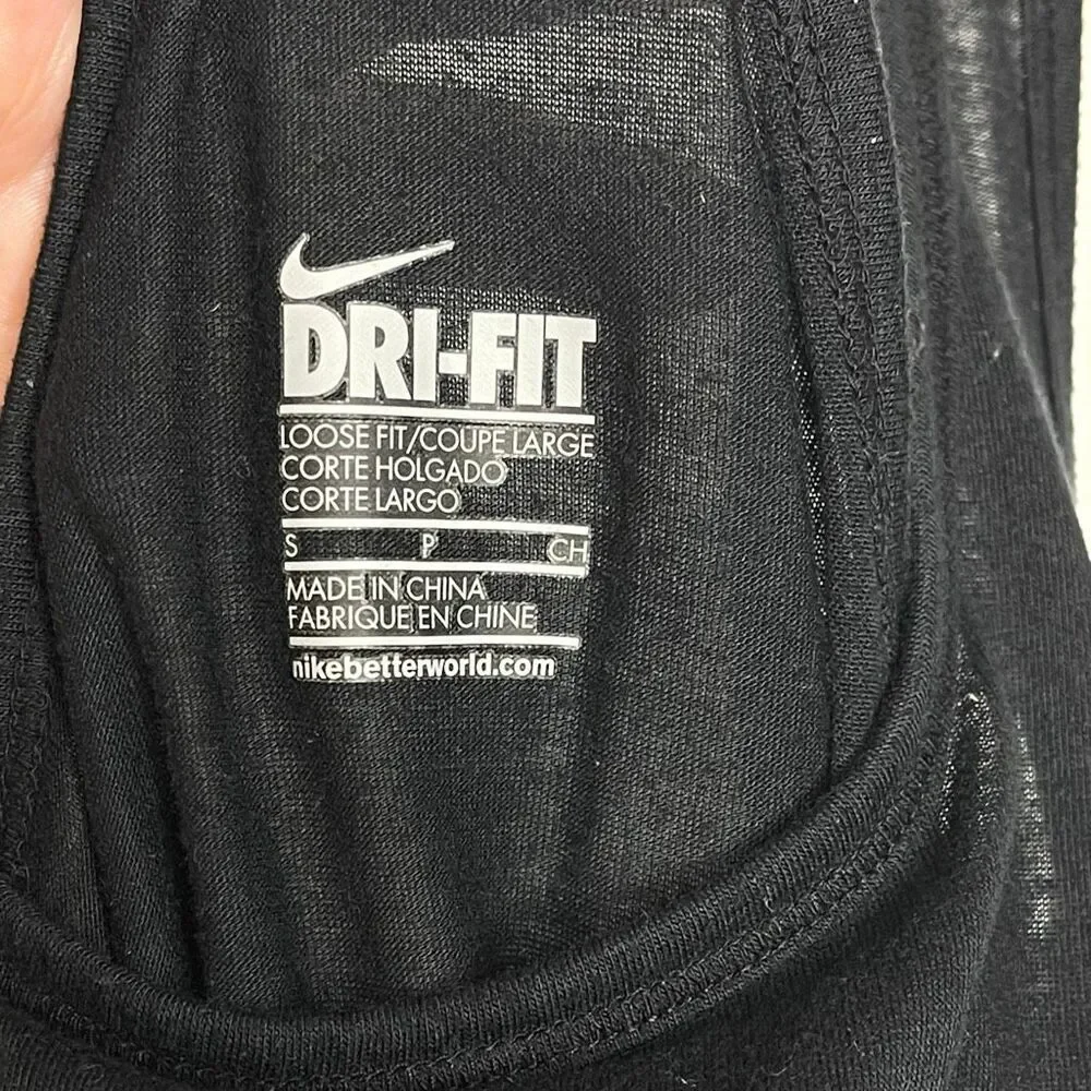 Nike Dri Fit Livestrong Tank Top Racerback Athletic Black Women’s Size Small